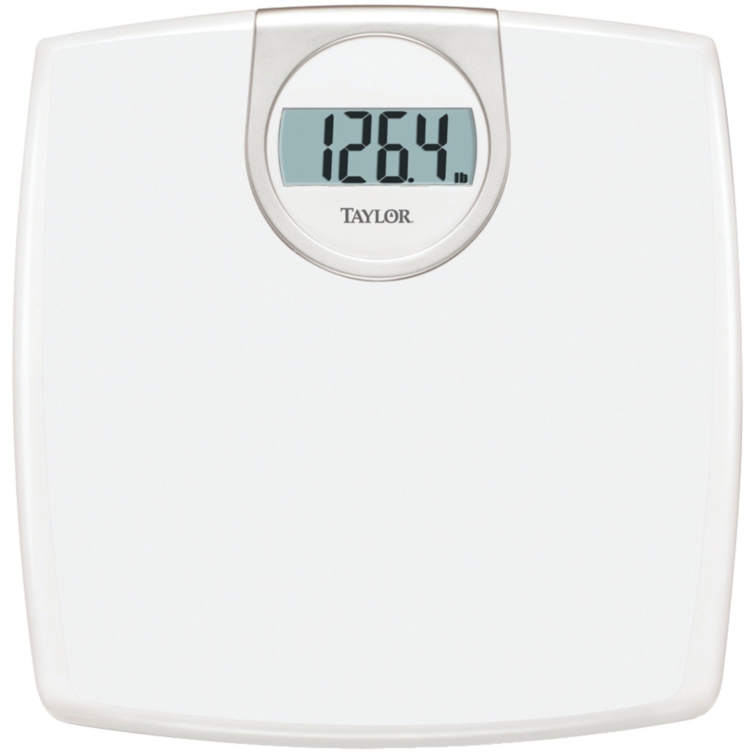 Taylor Precision Products 702940133 LCD Readout 330-lb Capacity White Bathroom Scale